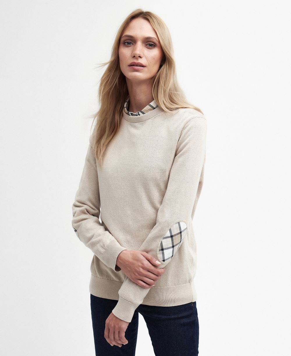 Barbour Ladies Lavender Knitted Jumper in Sand