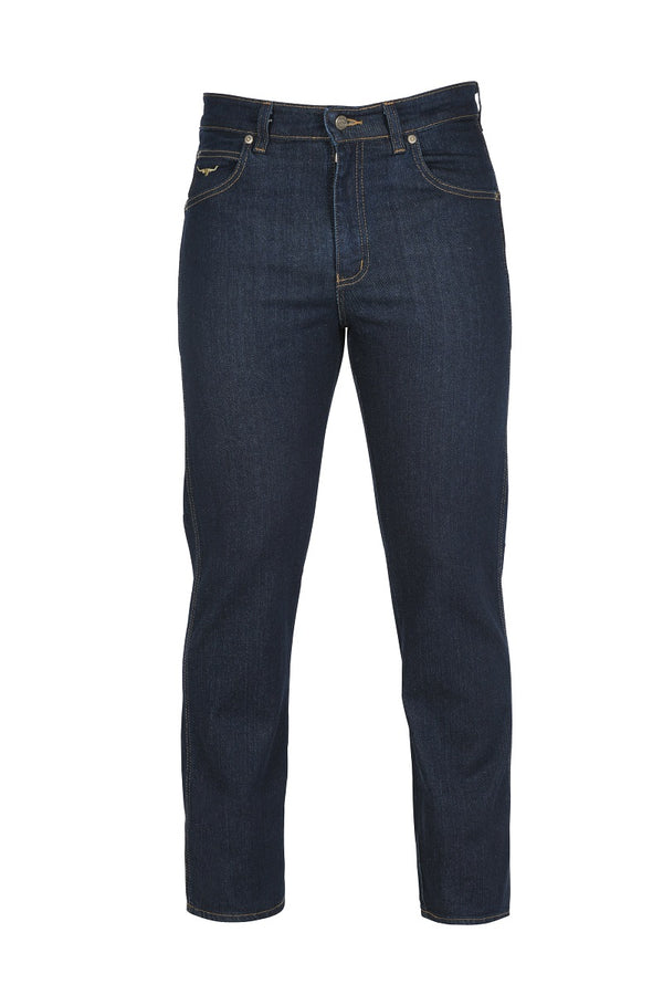 R.M Williams Men's Linesman Slim Fit Denim Jeans in Indigo (Made in Australia)