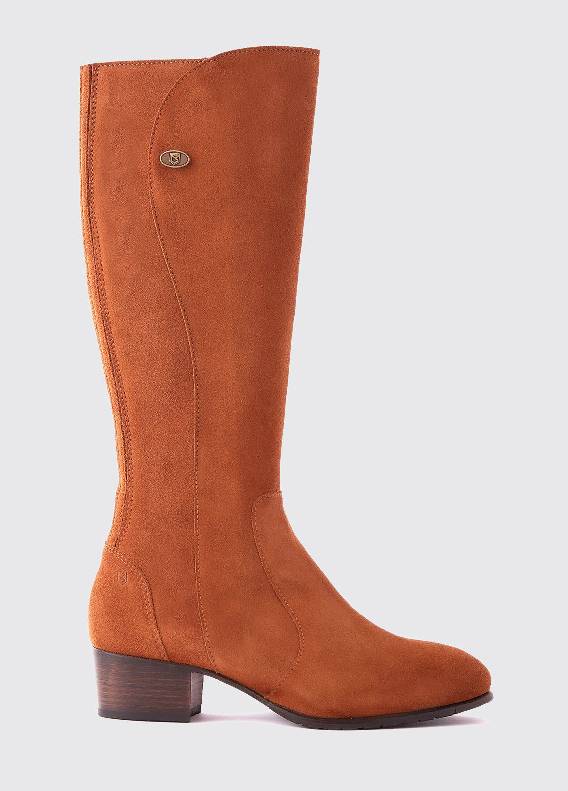 Dubarry Ladies Downpatrick Knee High Boot in Camel Suede