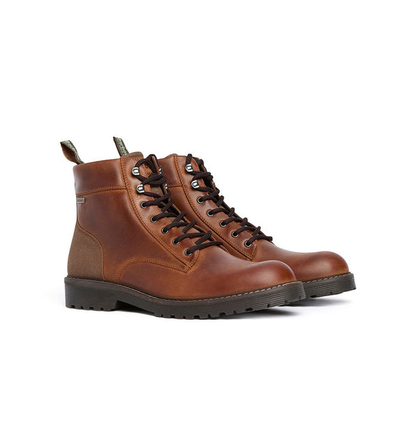 Barbour Men's Harrison Commando Boots in Dark Brown
