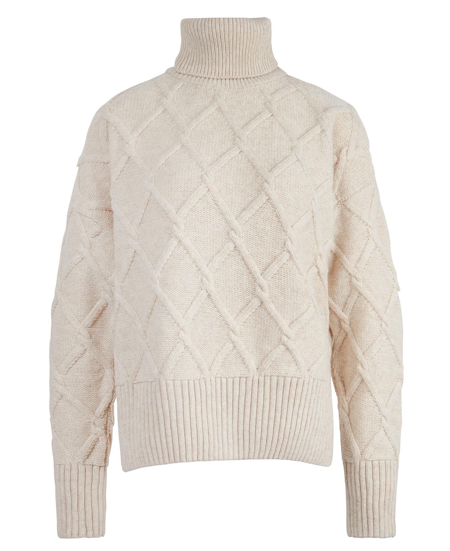 Barbour Ladies Perch Knit in Oatmeal