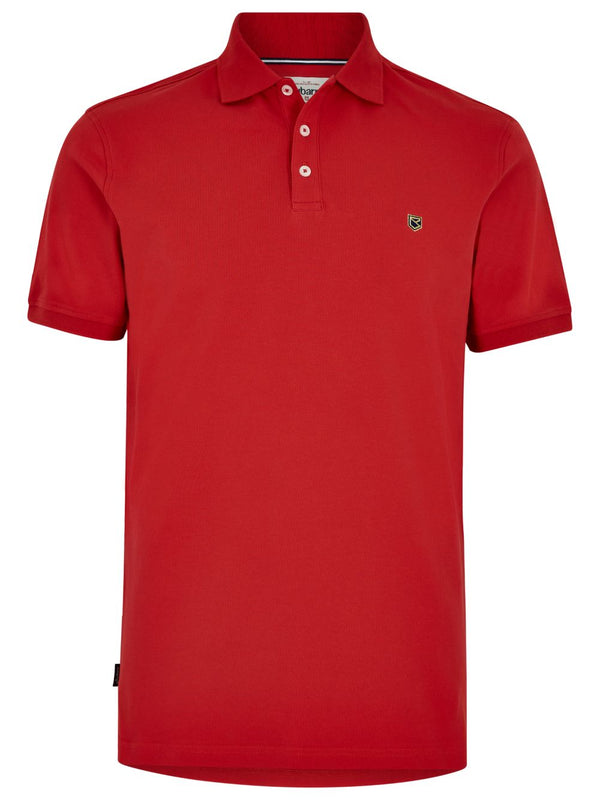 Dubarry Men's Quinlan Polo Shirt in Engine Red