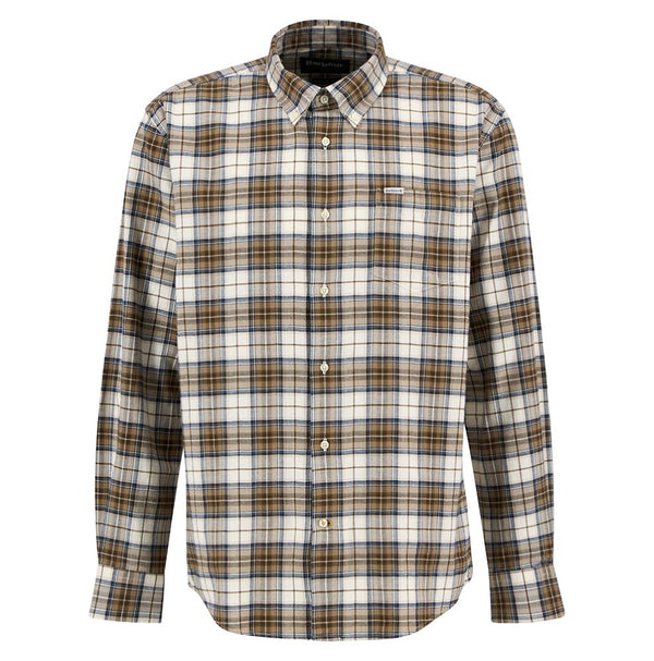 Barbour Men's Telfield Regular Fit Shirt in Stone