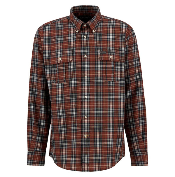 Barbour Men's Saldon Regular Fit Shirt in Fired Brick