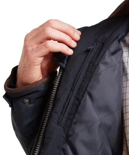 Schoffel Men's Oundle Waterproof Country Jacket in Carbon Navy