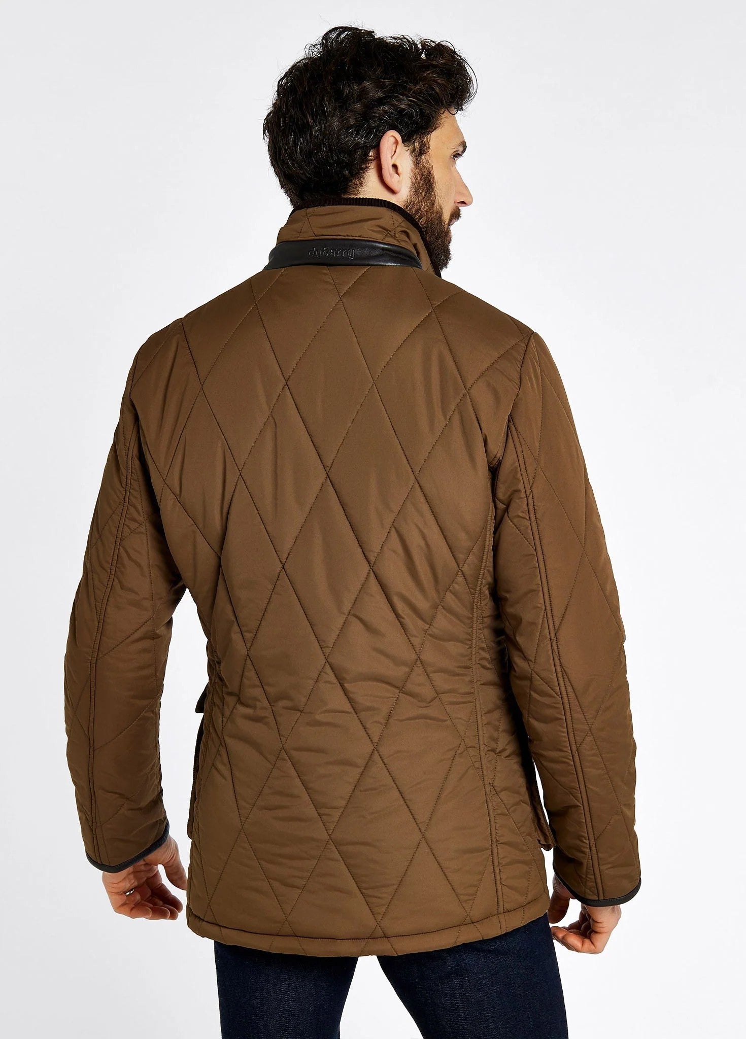 Dubarry Men's Farmley Quilted Jacket in Bronze