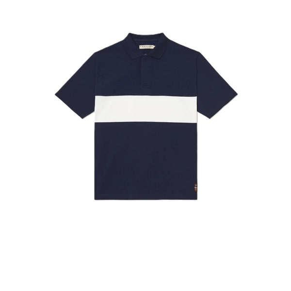 R.M Williams Men's Colebrook Polo in Navy/White