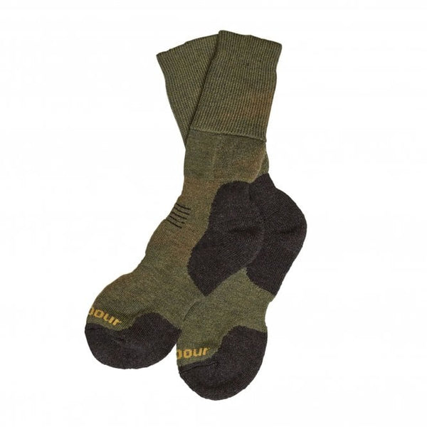 Barbour Men's Cragg Boot Socks in Olive Green