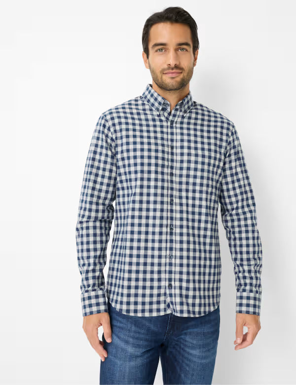 Brax Men's Daniel Shirt in Blue