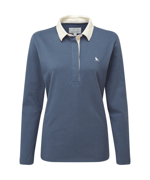 Schoffel Ladies Chapel Porth Rugby Shirt in Vintage Navy