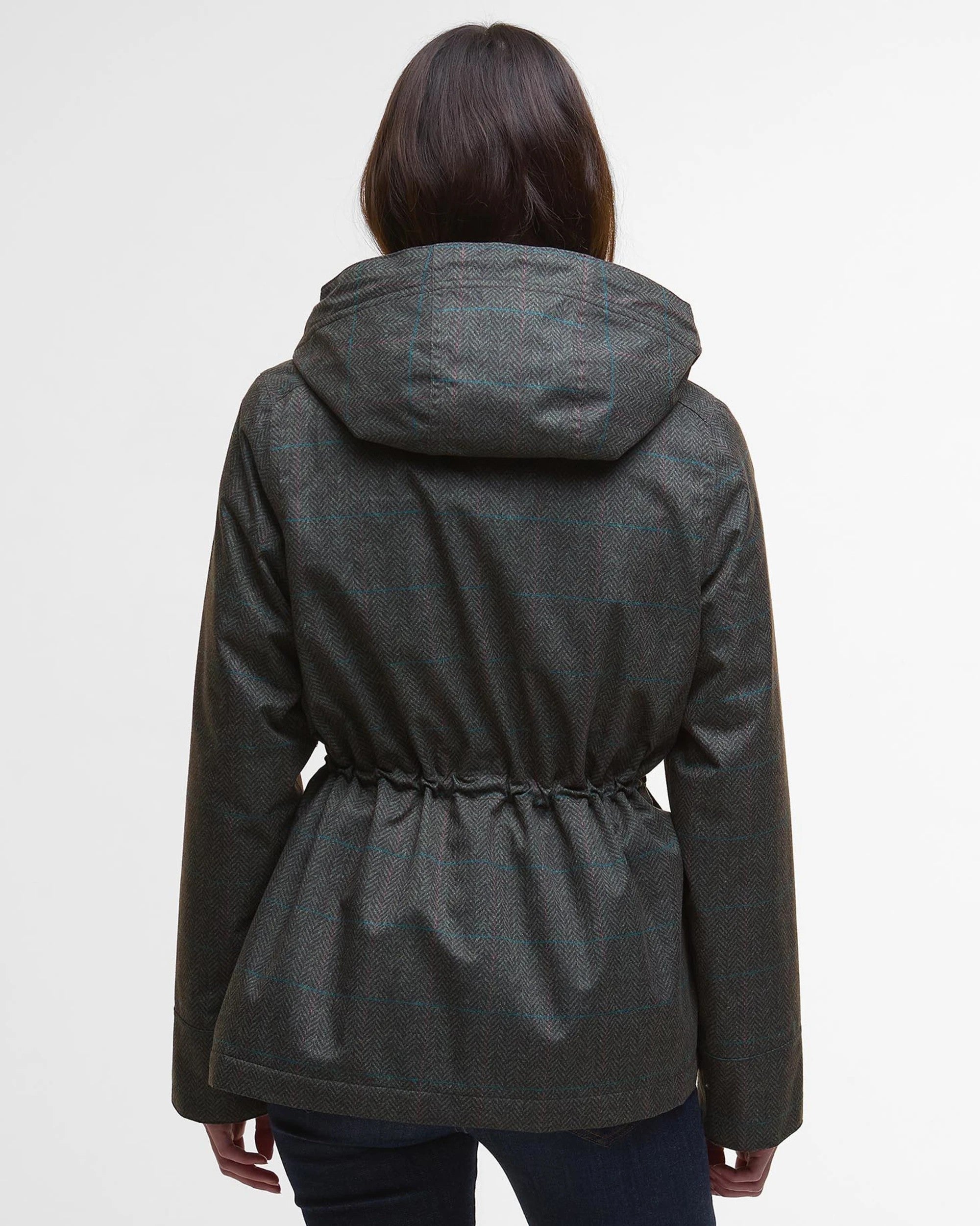 Barbour Ladies Dixon Waterproof Jacket in Gardenia