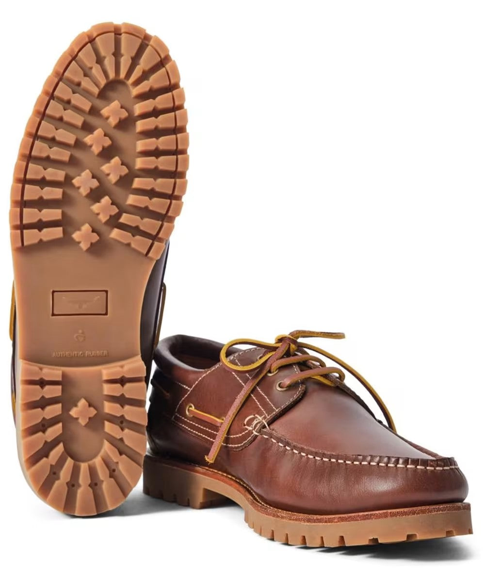 R.M Williams Men's Dockyard Boat Shoe in Brown