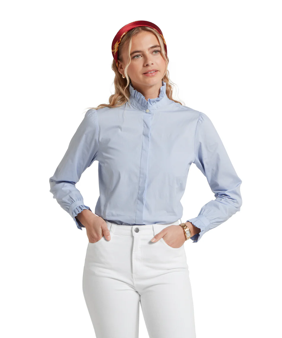 Schoffel Ladies Fakenham Shirt in Pale Blue