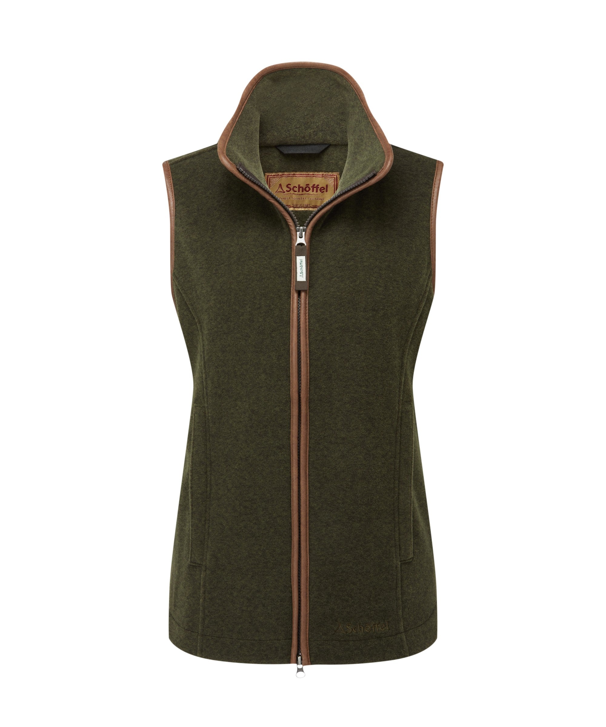 Schoffel Ladies Lyndon Fleece Gilet in Dark Olive