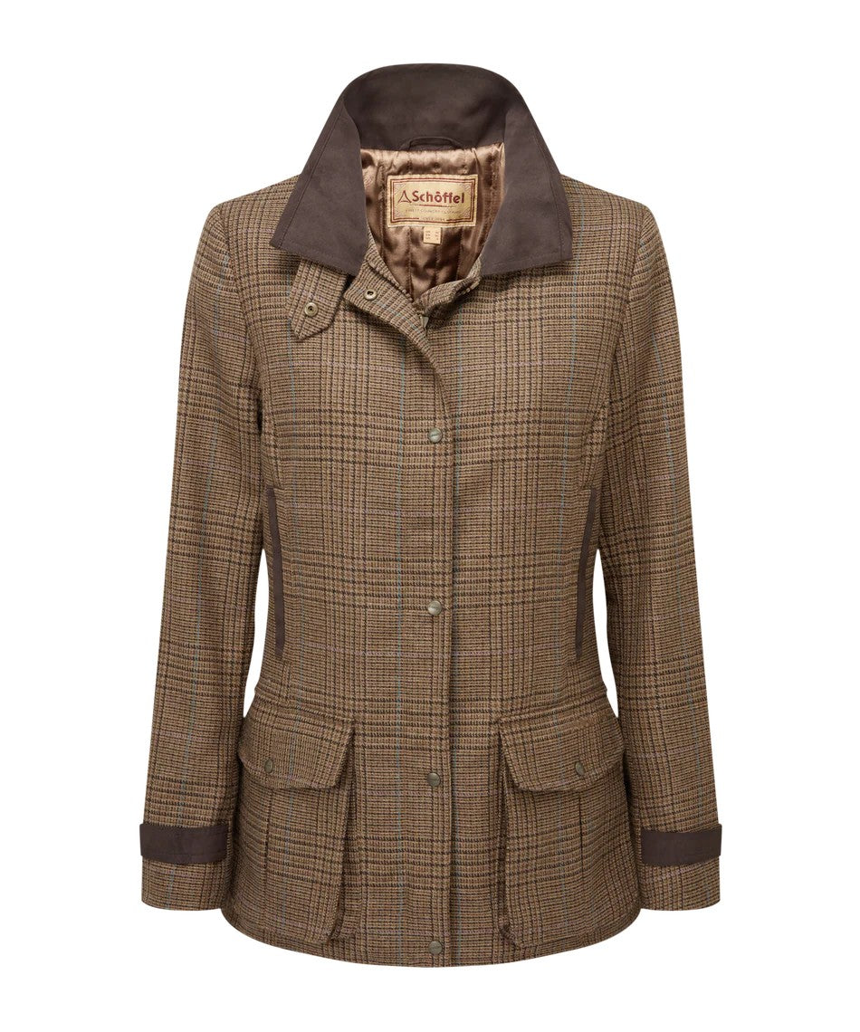 Schoffel Ladies Murra Tweed Coat in Teviot Tweed