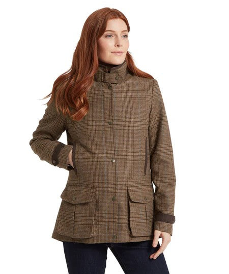 Schoffel Ladies Murra Tweed Coat in Teviot Tweed