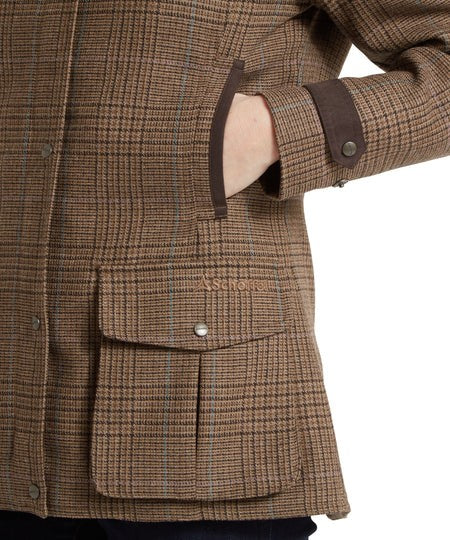 Schoffel Ladies Murra Tweed Coat in Teviot Tweed
