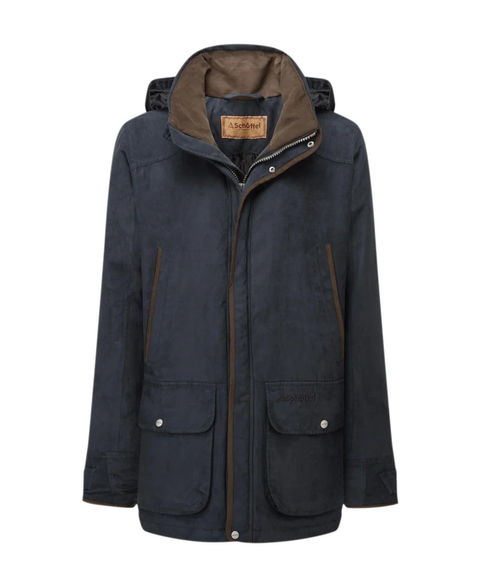 Schoffel Men's Oundle Waterproof Country Jacket in Carbon Navy