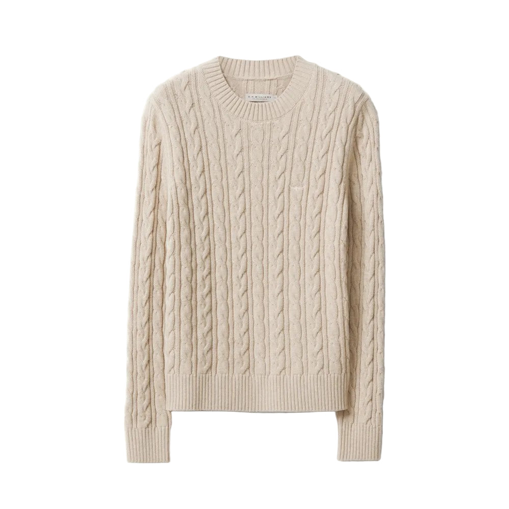 R.M Williams Ladies Seaforth Cable Knit in Straw