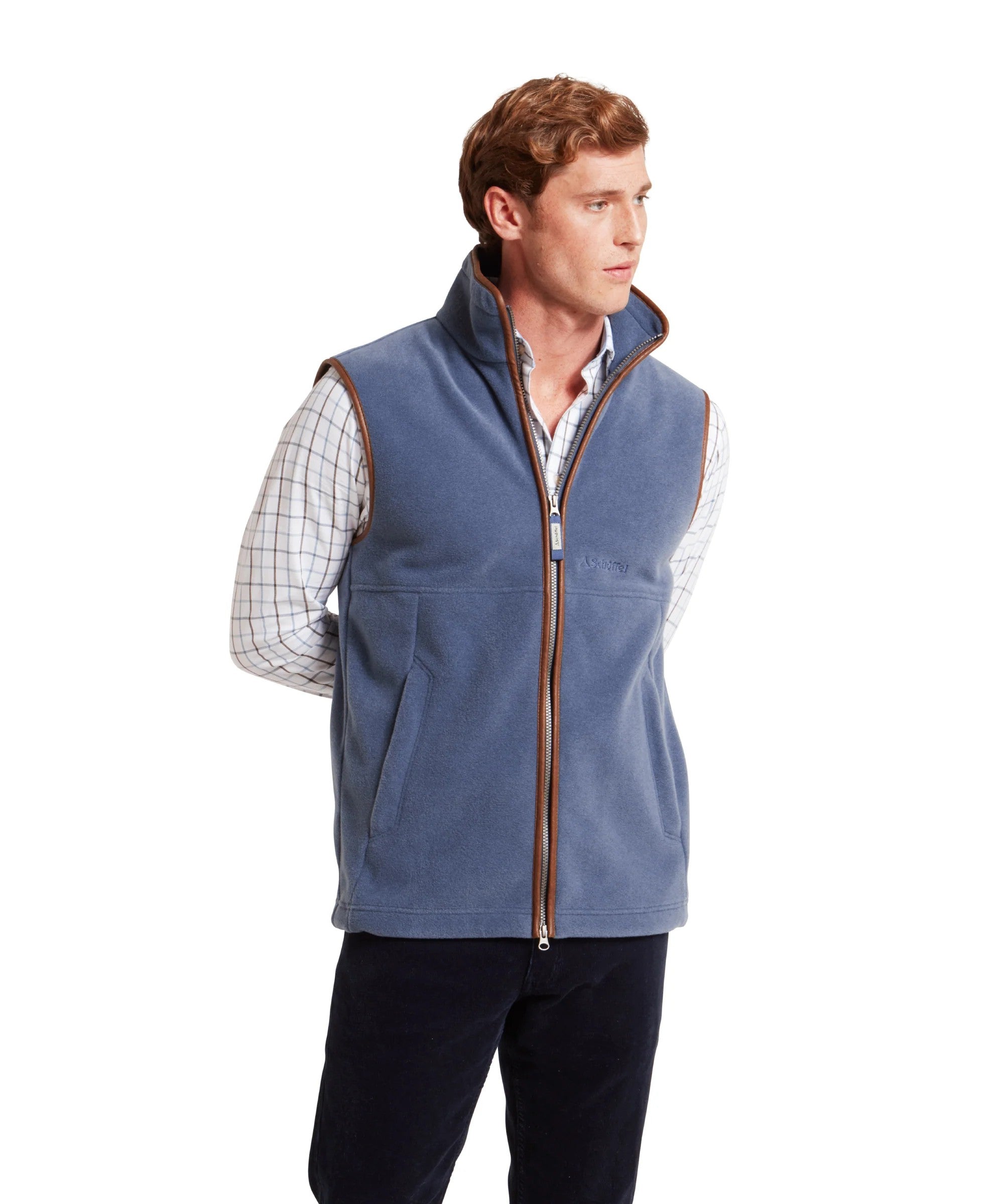 Schoffel Men's Oakham Fleece Gilet in Storm Blue