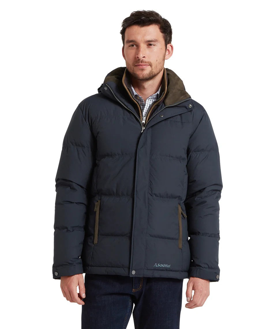 Schoffel Men's Twickenham II Down Jacket in True Navy