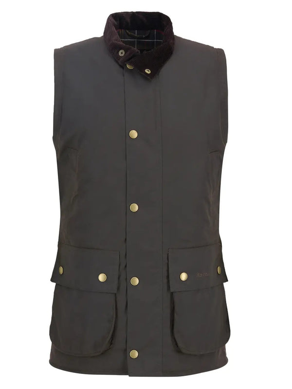 Barbour Men's Westmorland Wax Waistcoat in Olive