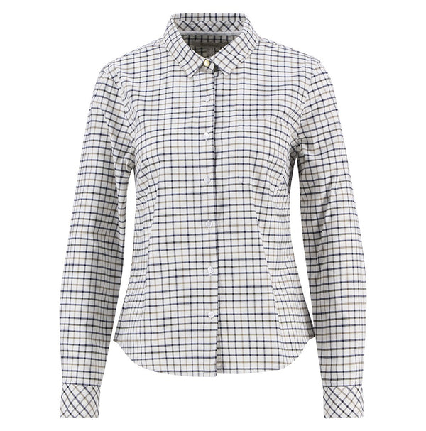 Barbour Ladies Woodside Shirt in Navy Check