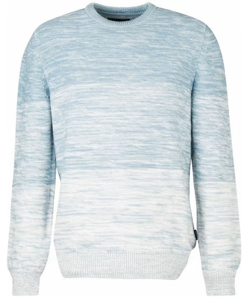 Barbour Men's Brading Crew Jumper in Powder Blue