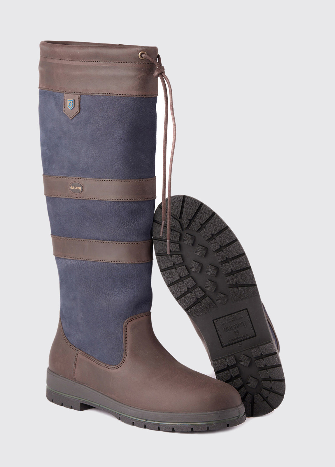Dubarry Galway Country Boot in Navy/Brown